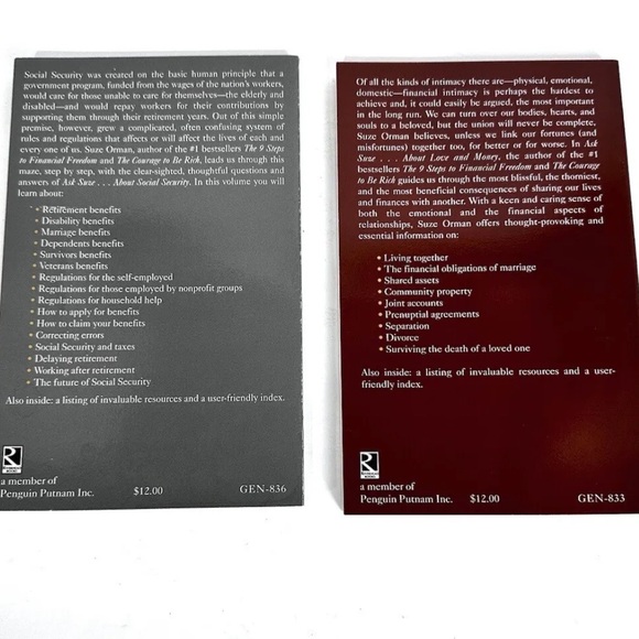 The Ask Suze Financial Library by Orman, Suze (2000) 9 Vol Set Stock Bon… - Picture 11 of 13